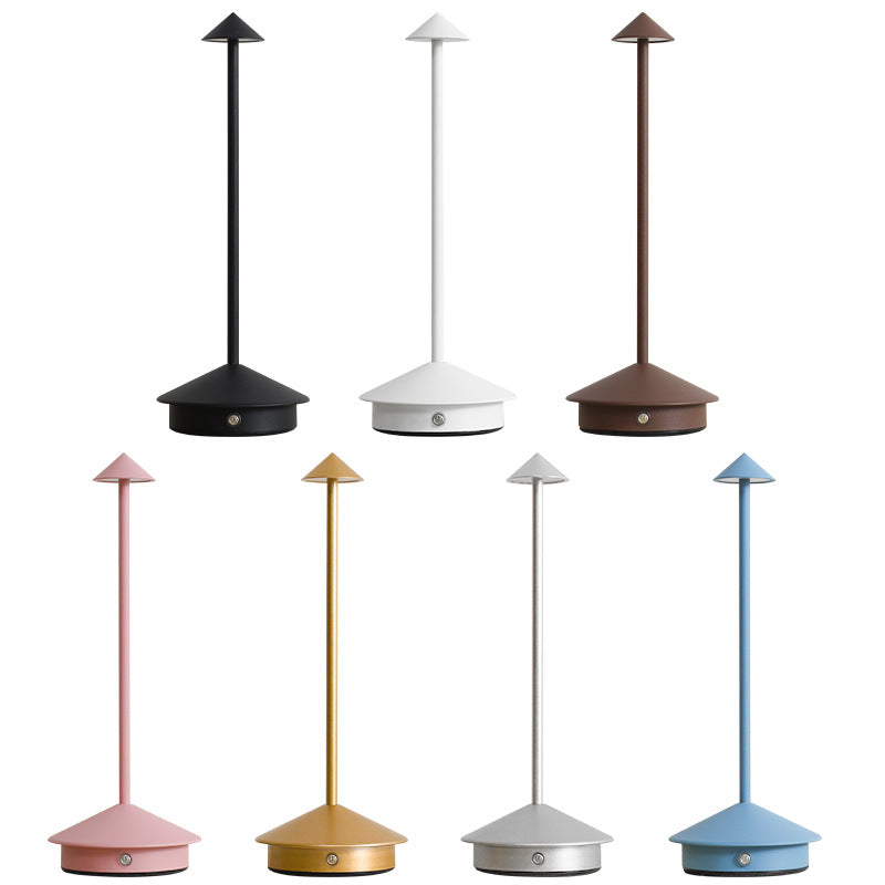 Rechargeable Table Lamp with Touch Sensor Dimming and Water Resistant Design
