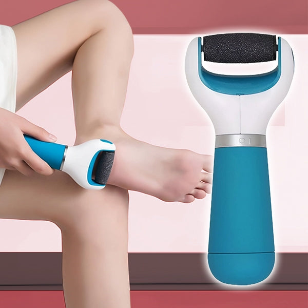 Rechargeable Callus Remover with Rotating Abrasive Head and Detachable Design