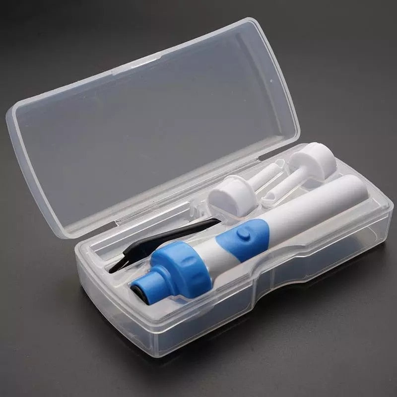 Ear Cleaner with Gentle Suction and Vibration Motor, 2 Replacement Tips