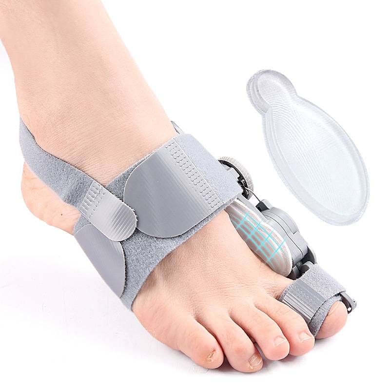 Bunion Corrector with Hinge Joint and Adjustable Knob for Universal Foot Sizes