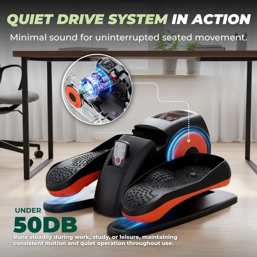 Under Desk Elliptical with 12-Speed Remote Control and LCD Tracker