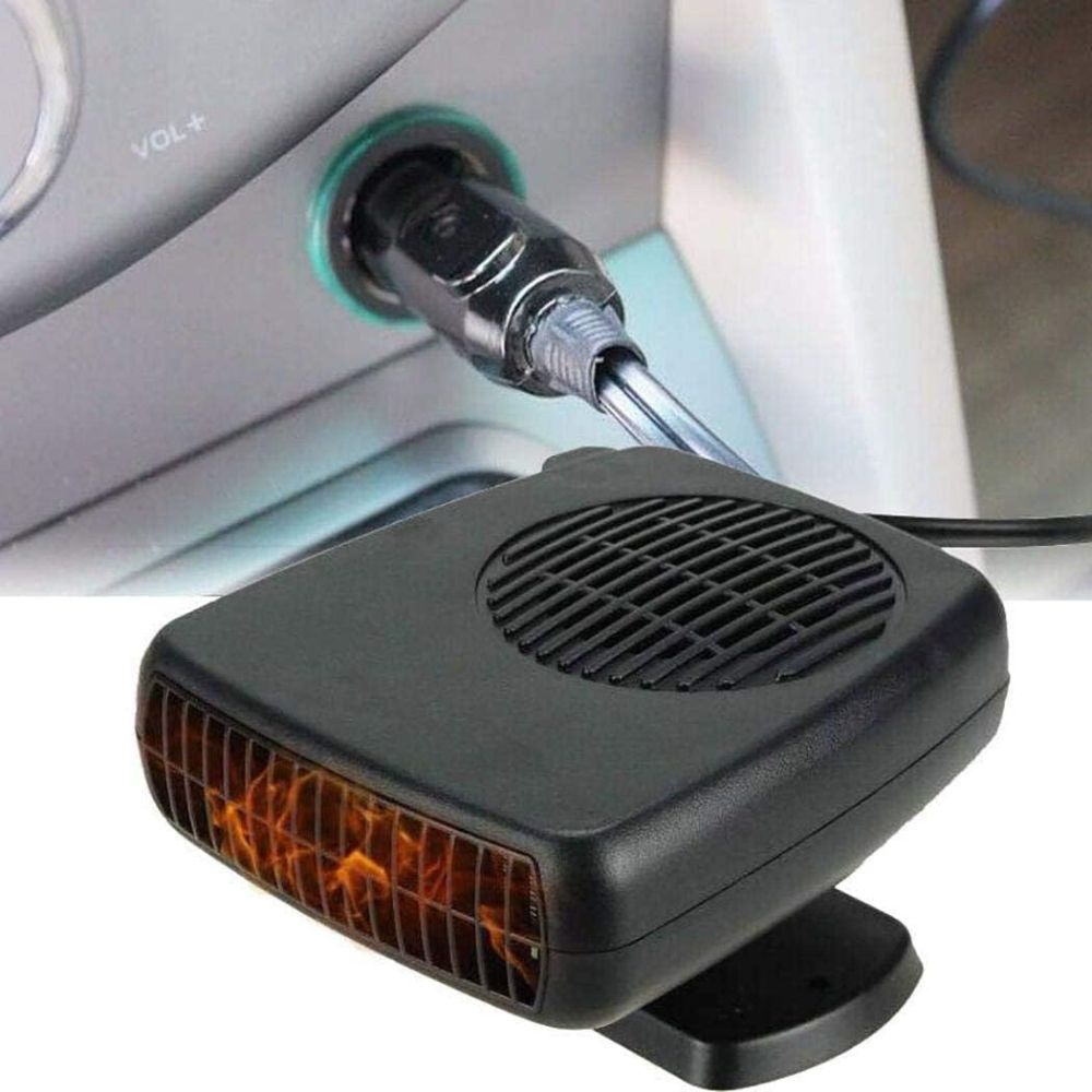 Portable Ceramic Car Heater with Dual Mode Fan and Auto Temperature Control for 12V Vehicles
