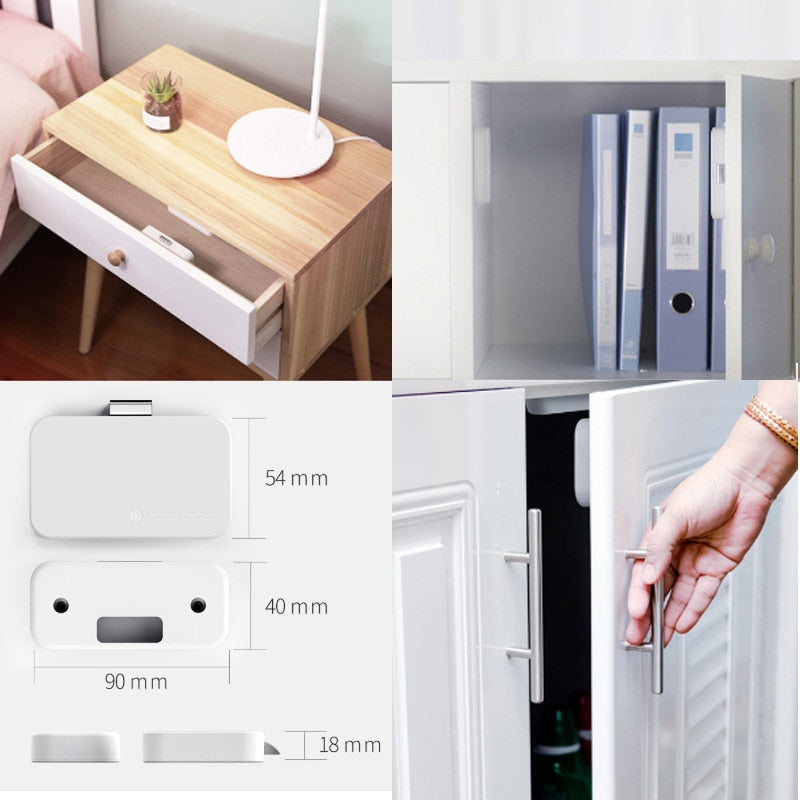 Wireless Drawer Lock with App Control and Child Safety, Hidden Mount