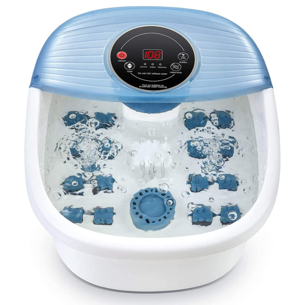Foot Bath with Bubble Circulation and Vibration Massage, Temperature Controlled