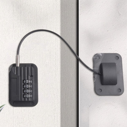 Password Protected Refrigerator Lock with Adjustable Strap and Adhesive Installation