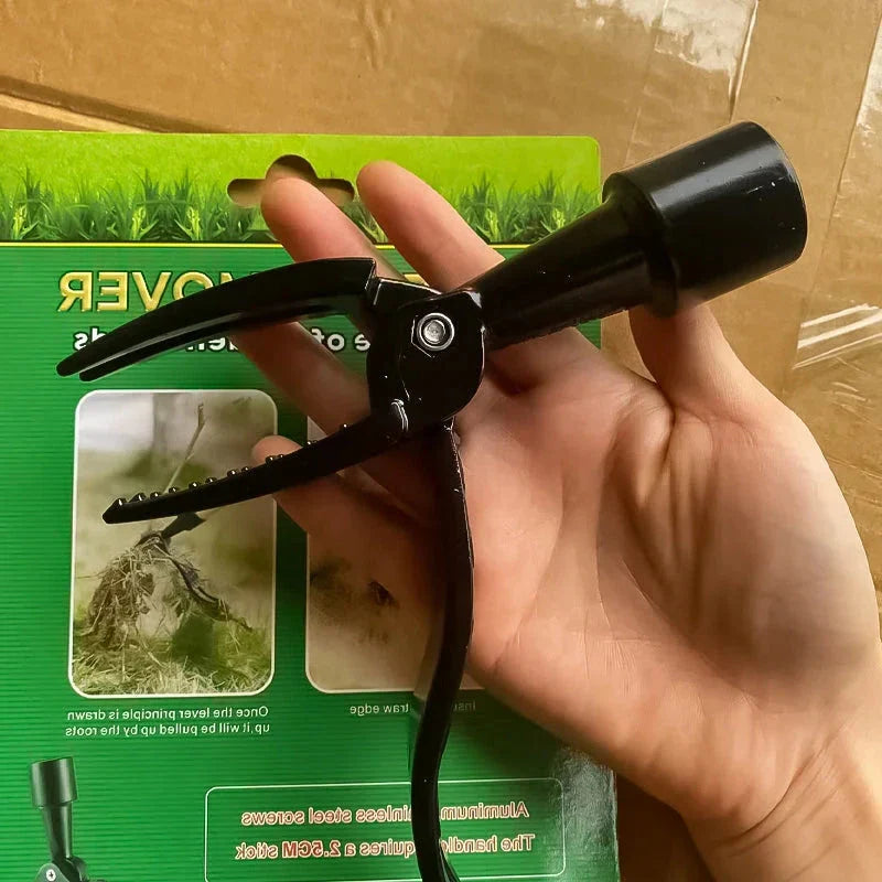 Standing Weed Puller with Foot Pedal Leverage and Detachable Design