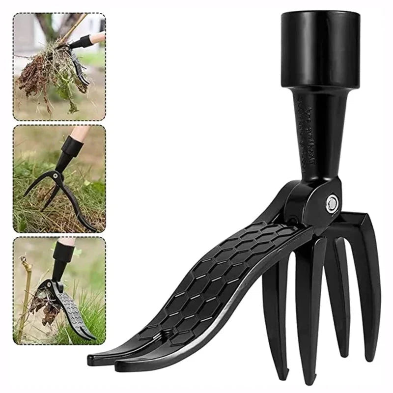 Standing Weed Puller with Foot Pedal Leverage and Detachable Design