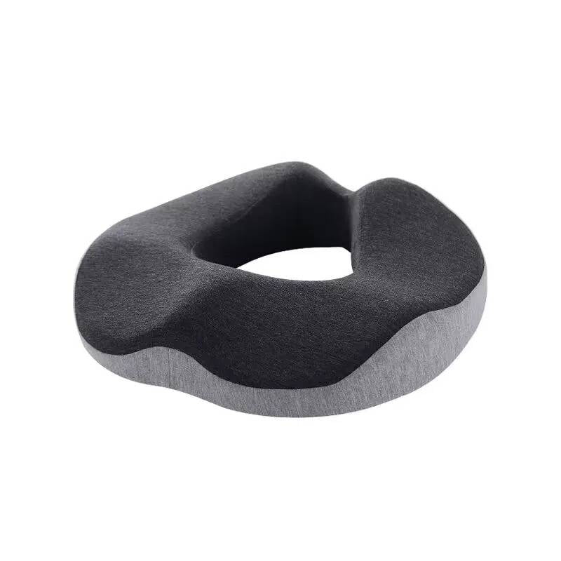 Memory Foam Donut Cushion with Tailbone Cut-Out and Five Zone Support