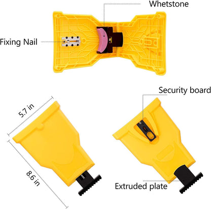 Portable Chainsaw Sharpener with Adjustable Pin Spacing for 14-20in Bars