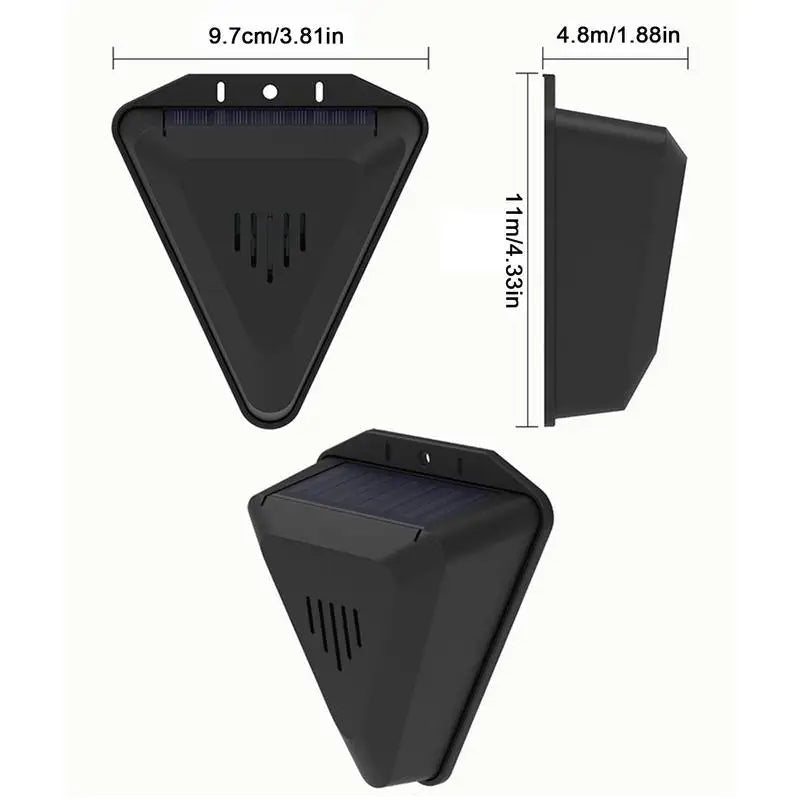 Solar Bird Repeller with 13 Predator Sounds and Automatic Dawn to Dusk Operation