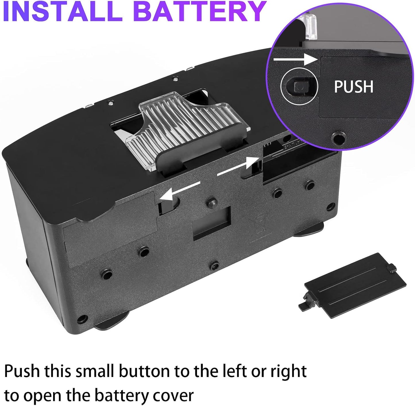 Dual Deck Card Shuffler with Battery Power and Auto Stop