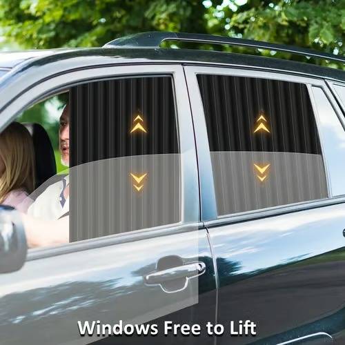 Magnetic Car Window Shade Set with UV Blocking and Heat Insulation