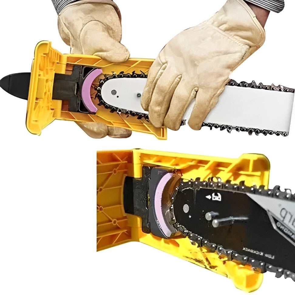 Portable Chainsaw Sharpener with Adjustable Pin Spacing for 14-20in Bars