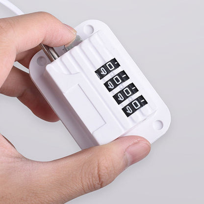 Password Protected Refrigerator Lock with Adjustable Strap and Adhesive Installation