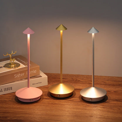 Rechargeable Table Lamp with Touch Sensor Dimming and Water Resistant Design