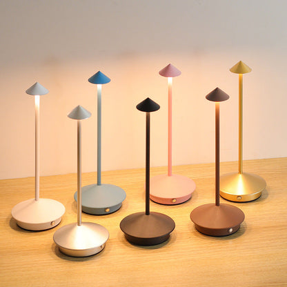 Rechargeable Table Lamp with Touch Sensor Dimming and Water Resistant Design