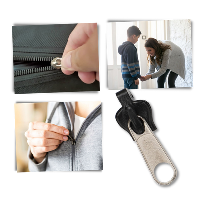 Zipper Slider Repair Set with Aluminum Construction, 6 Sizes for All Garments