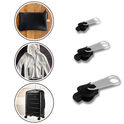 Zipper Slider Repair Set with Aluminum Construction, 6 Sizes for All Garments