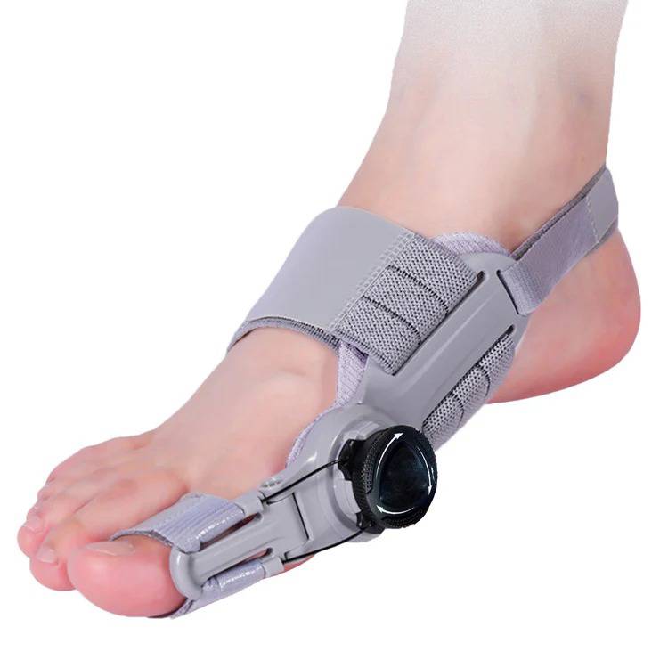 Bunion Corrector with Hinge Joint and Adjustable Knob for Universal Foot Sizes