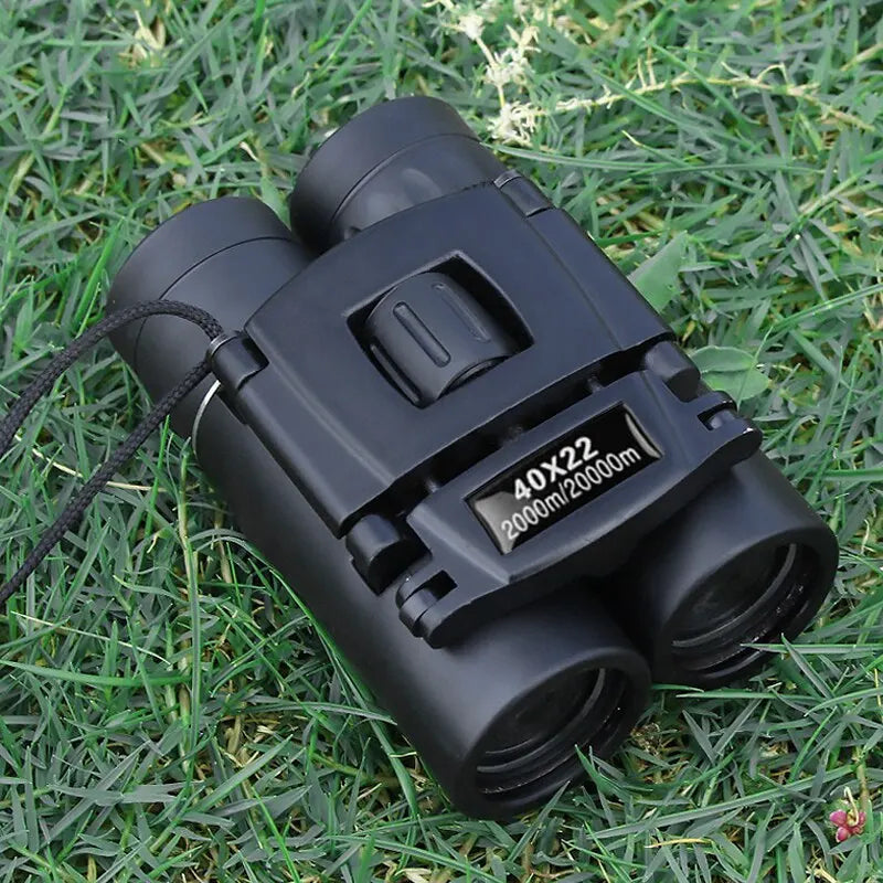 Compact Binoculars with 40x Magnification and Infrared Lens Coating, 2000m Range