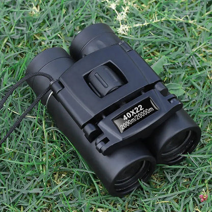 Compact Binoculars with 40x Magnification and Infrared Lens Coating, 2000m Range
