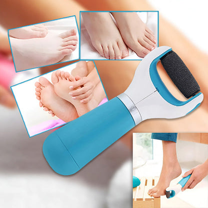 Rechargeable Callus Remover with Rotating Abrasive Head and Detachable Design