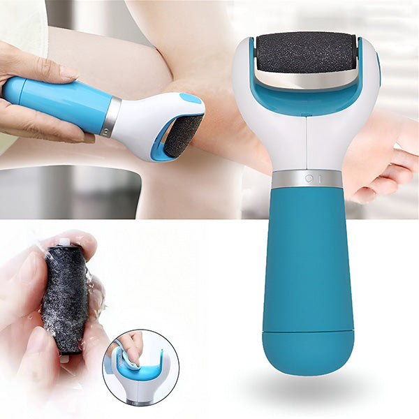 Rechargeable Callus Remover with Rotating Abrasive Head and Detachable Design