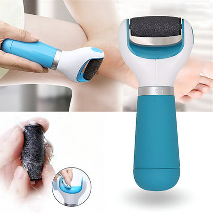 Rechargeable Callus Remover with Rotating Abrasive Head and Detachable Design