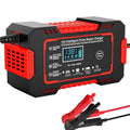 12V Pulse Repair Battery Charger with 6A Output and LCD Display