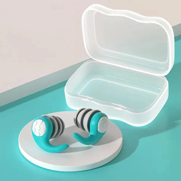Reusable Silicone Earplugs with Contoured Fit and Noise Blocking for Study, Work, Sleep