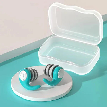 Reusable Silicone Earplugs with Contoured Fit and Noise Blocking for Study, Work, Sleep