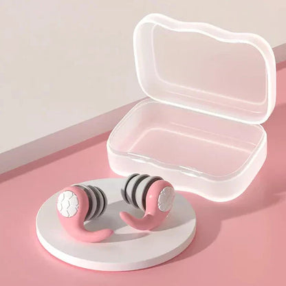 Reusable Silicone Earplugs with Contoured Fit and Noise Blocking for Study, Work, Sleep