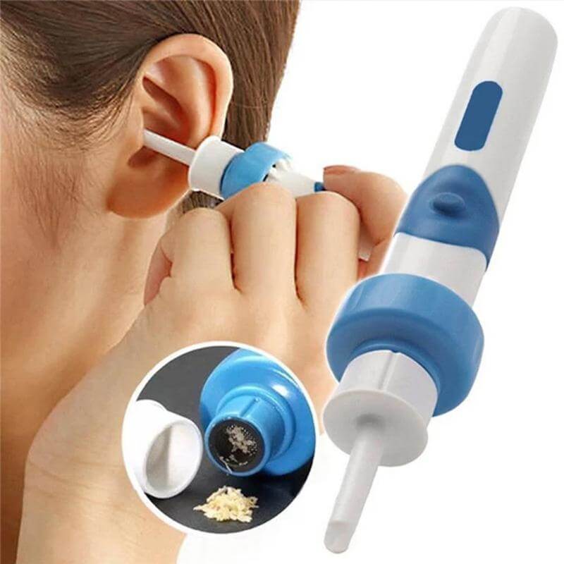 Ear Cleaner with Gentle Suction and Vibration Motor, 2 Replacement Tips