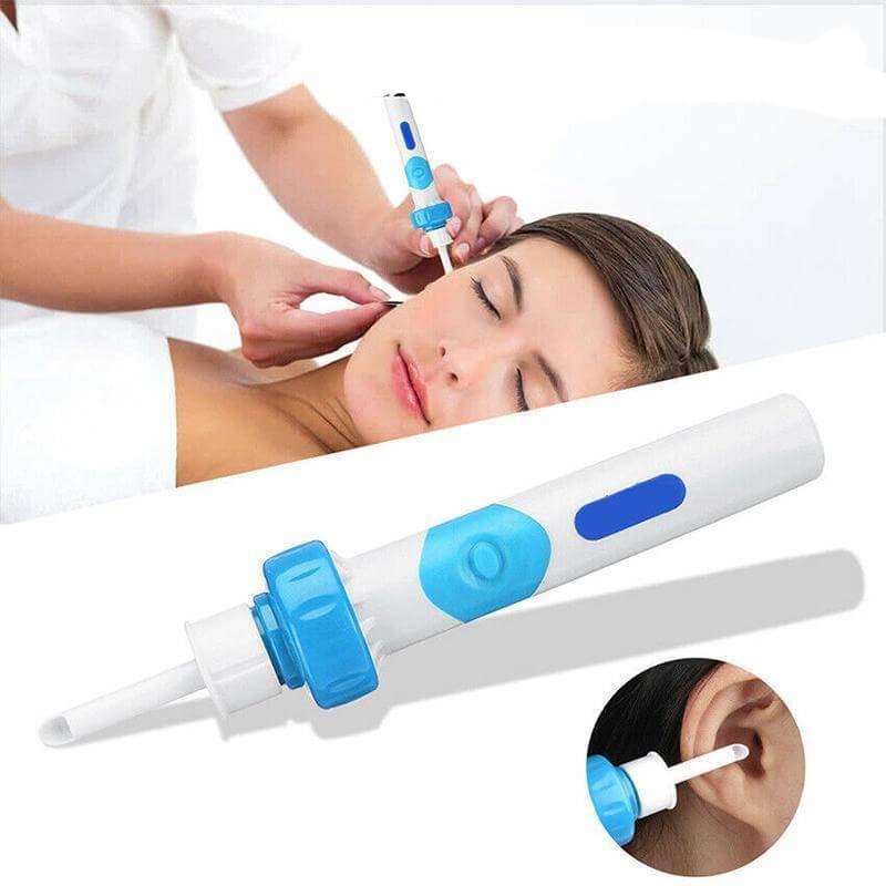 Ear Cleaner with Gentle Suction and Vibration Motor, 2 Replacement Tips
