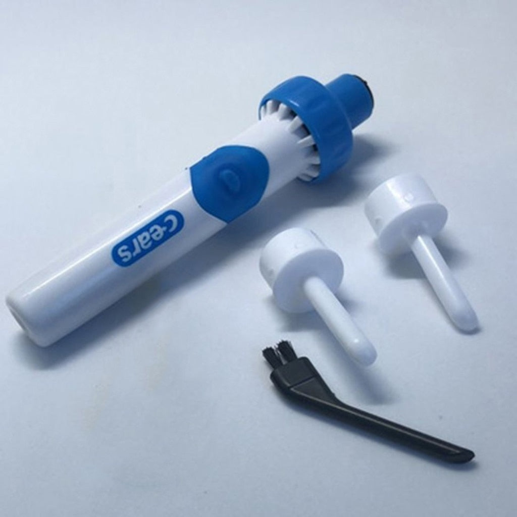Ear Cleaner with Gentle Suction and Vibration Motor, 2 Replacement Tips
