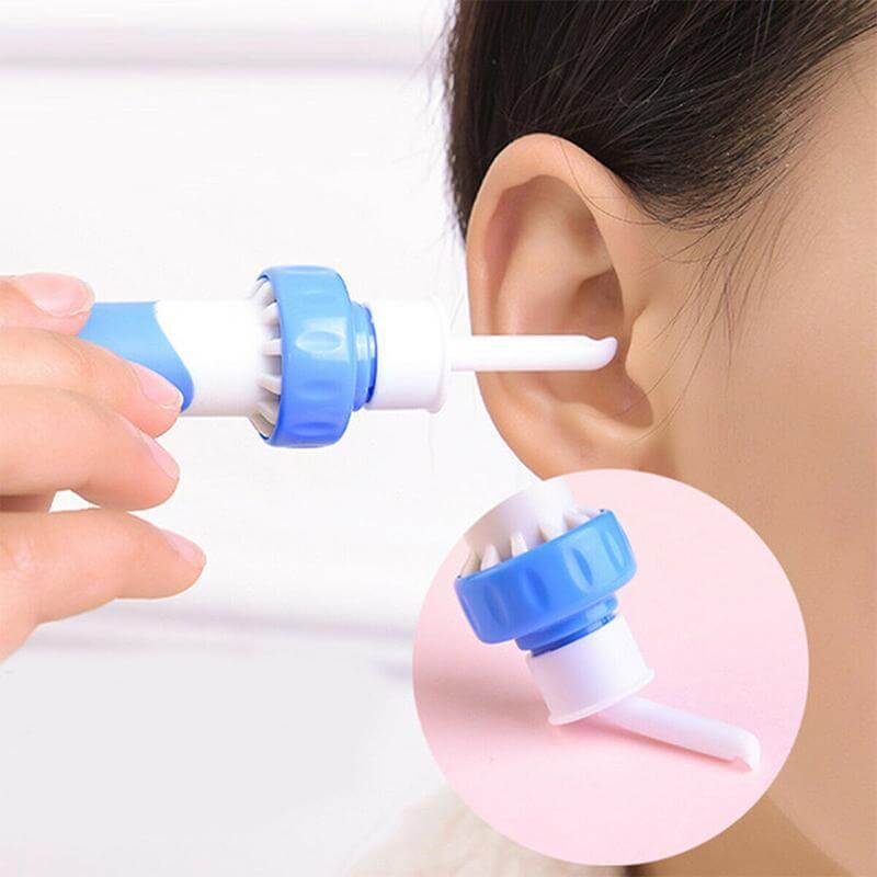 Ear Cleaner with Gentle Suction and Vibration Motor, 2 Replacement Tips