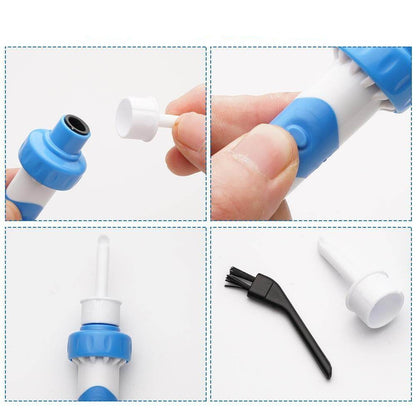 Ear Cleaner with Gentle Suction and Vibration Motor, 2 Replacement Tips