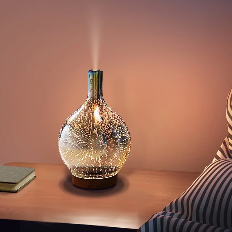 3D Glass Aromatherapy Ultrasonic Diffuser
