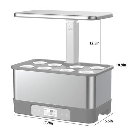 WiFi Indoor Garden Hydroponics Growing System Kit, Herbs Soilless Planting Gardening Box with LED Grow Lights