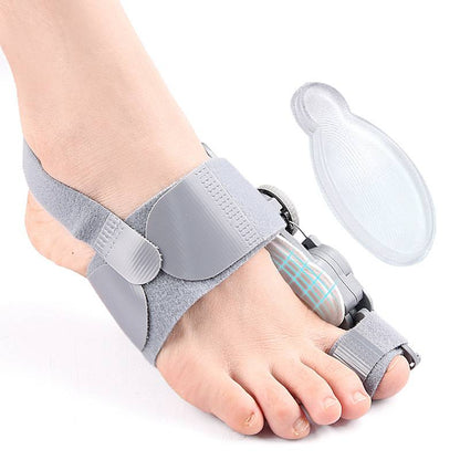 Bunion Corrector with Hinge Joint and Adjustable Knob for Universal Foot Sizes