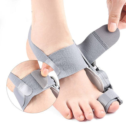 Bunion Corrector with Hinge Joint and Adjustable Knob for Universal Foot Sizes
