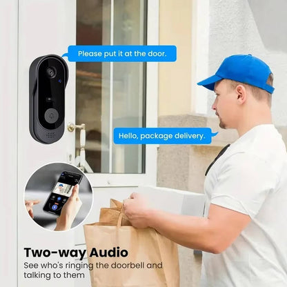 Wireless Video Doorbell with Motion Detection and Two Way Audio, Night Vision
