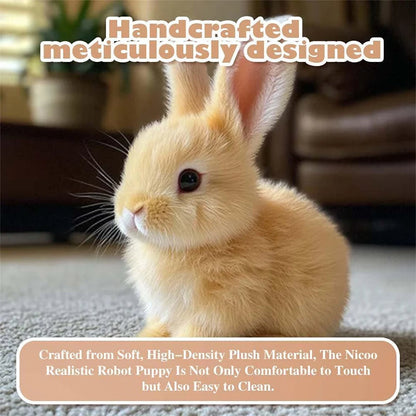 Interactive Plush Rabbit with Touch Sensors and Voice Recognition, Hopping Action