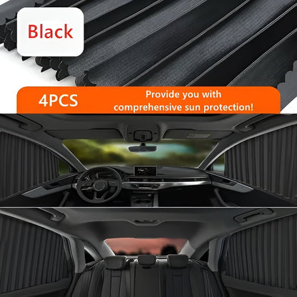 Magnetic Car Window Shade Set with UV Blocking and Heat Insulation