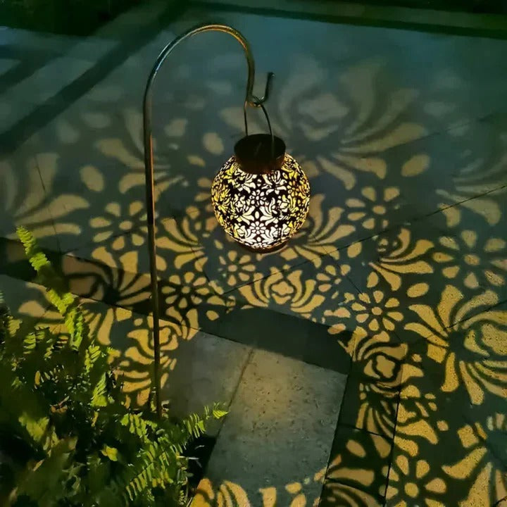 Solar LED Pendant Light with Remote Control and Automatic Dusk Activation, Waterproof