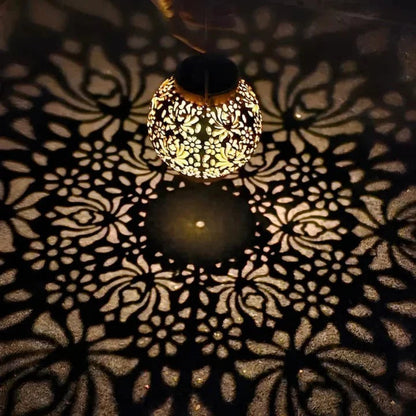 Solar LED Pendant Light with Remote Control and Automatic Dusk Activation, Waterproof