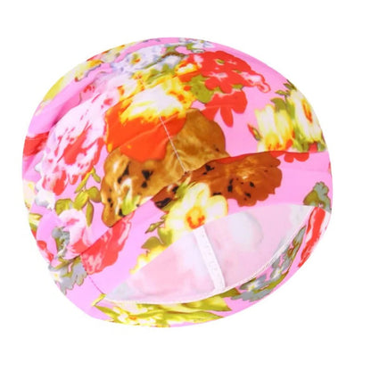 Turban Swimming Cap with Stretch Fit and Twist Design, Quick Drying
