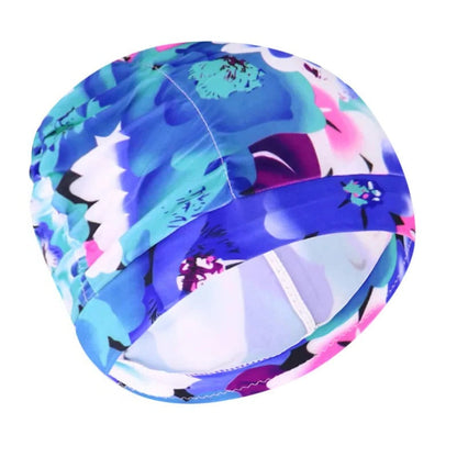Turban Swimming Cap with Stretch Fit and Twist Design, Quick Drying