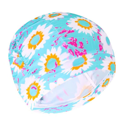 Turban Swimming Cap with Stretch Fit and Twist Design, Quick Drying