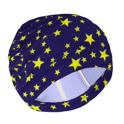 Turban Swimming Cap with Stretch Fit and Twist Design, Quick Drying